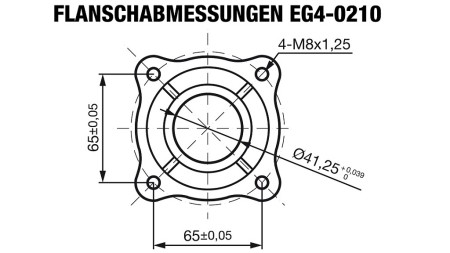 gasoline engine EG4-200cc-5,10kW-3.600rpm-H-TP25x54.5-hand start