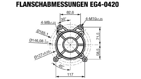 bencinski motor EG4-420cc-9,6kW-13,1HP-3.600 U/min-E-TP26x77.5-elektro zagon