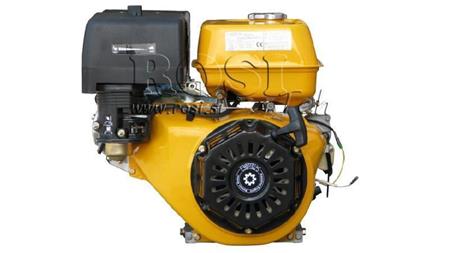 benzínový motor EG4-420cc-9.6kW-13.1HP-3,600 RPM-E-KW25x63-elektrický štart