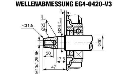 benzínový motor EG4-420cc-9.6kW-13.1HP-3,600 RPM-E-TP26x47-elektrický štart