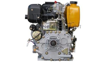 moteur diesel 418cc-7.83kW-10.65HP-3,600 RPM-E-KW25.4x88-démarrage électrique