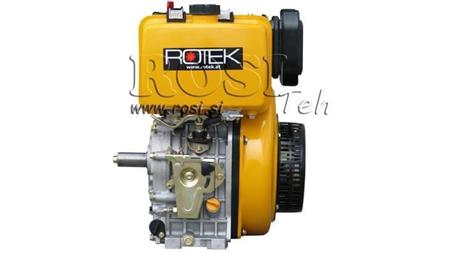 дизелов двигател 418cc-7.83kW-10.65HP-3,600 RPM-E-KW30x63-електрически старт