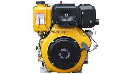 дизелов двигател 418cc-7.83kW-10.65HP-3,600 RPM-E-KW30x63-електрически старт