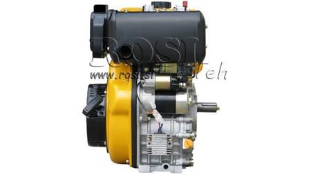 дизелов двигател 418cc-7.83kW-10.65HP-3,600 RPM-E-KW30x63-електрически старт