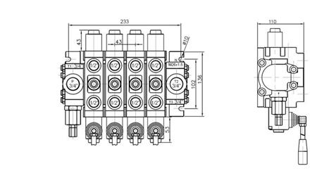 HYDRAULISK VENTIL 4xPC70