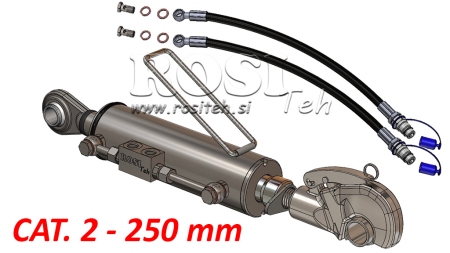 HYDRAULIKOBERLENKER MIT GEWINDEHAKEN - 3 KAT. 80/40-250 (+95HP)(32,2)