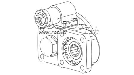 AZIONAMENTO PER LA POMPA IDRAULICA - VOLVO R6-2