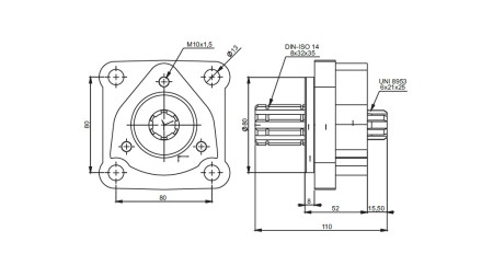 Dimenzije 4X3 ADAPTER ZA LITOŽELEZNO ČRPALKO