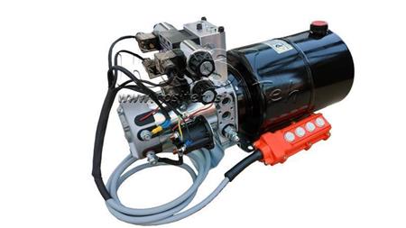 MINI HYDRAULINEN YHDISTELMÄ 24V DC - 2.2kW = 2.1cc - 8 lit - 2x kaksisuuntainen kokoonpano (metalli)