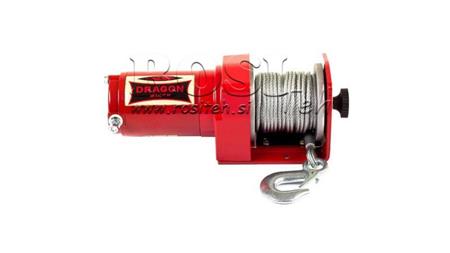12 V ELEKTRISKAIS VINČS DWM 2000 ST - 907 kg