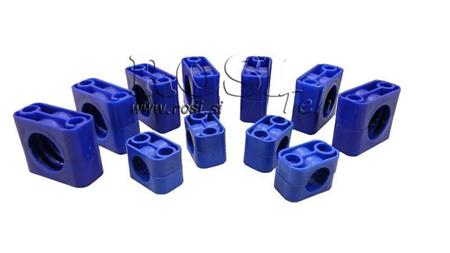 SUPPORTO DELLA FASCETTA DEL TUBO IDRAULICO imballaggio ecologico (senza viti) 10 KPL - FI 5mm