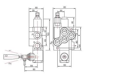 HYDRAULIC VALVE 1xP40 + ONE DIRECTION C1