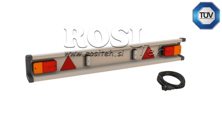 PARAURTI PER RIMORCHIO MODELLO TÜV CON LUCI 2150MM