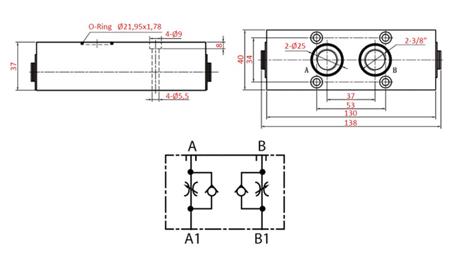 UNIDIRECTIONAL FLOW RESTRICTOR VALVE YEAT-ASSEMBLY VALVE (A and B)