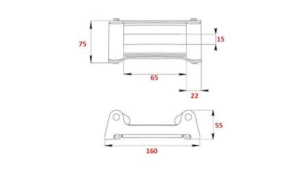 RULLGUIDE FÖR STÅLKABEL DWH 2500-4500