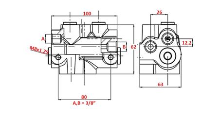 TWO-WAY PLANTER MARKER SEQUENCE VALVE 3/8