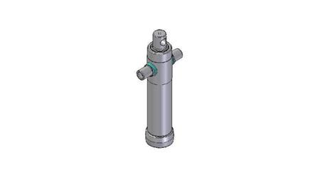 2022F -TELESKOPZYLINDER STANDARD/BOHRUNG 2 STUFEN HUB 595 DURCHMESSER 80