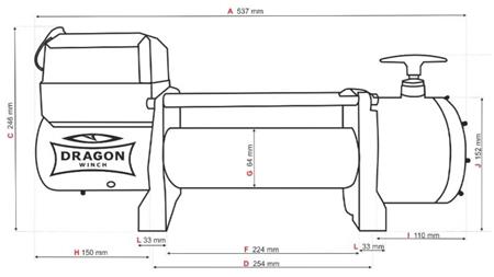 24 V ELEKTRISCHER WINSCH DWT 14000 HD - 6350 kg