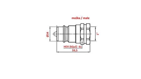 QUICK COUPLER TRACTOR MALE 1