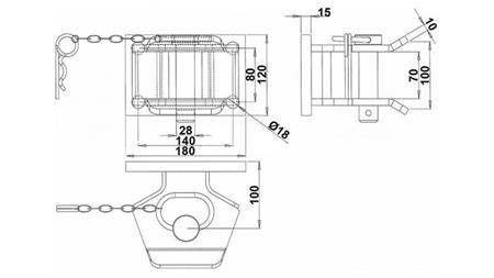 HOMOLOGOVANÝ ŤAŽNÝ ZÁVES POLOKRUHOVÝ DGM-806-B