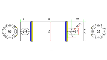 HIDRAULIKUS KORMÁNY HENGER JOHN DEERE  OEM-AM147174, AM118796