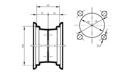 RIM 2.50x8” (for tyre 4.00-8)