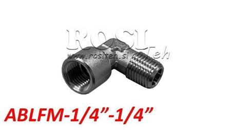 CONNETTORE ANGOLARE PNEUMATICO CLASSICO ABLFM-014-014