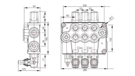 HYDRAULIC VALVE 3xP120