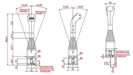 JOYSTICK NIMCO ZA VUČNU KUGLU - 2x GUMB