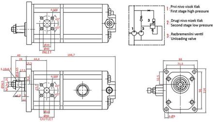 POMPA HYDRAULICZNA GR.2 HI-LO 22C3,5/6,5X815R
