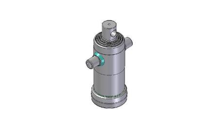 3041F -TELESCOPISKA CILINDRA STANDARTS/CAURUMS 4 POSMI CEĻOJUMS 670 DIAMETRS 124