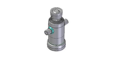 3041S - CILINDRO TELESCOPICO STANDARD/BALL 4 STADI CORSO 670 DIAMETRO 124