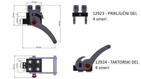 CUPLAJ MULTI-FASTER 4direcții BSP1/2 PARTE DE CONECTARE TIP NOU