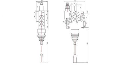 HYD. VENTIL 2xP80 JOYSTICK