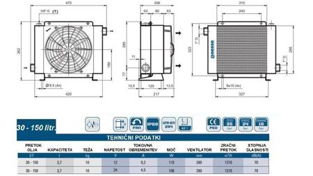 OLJAKYLA DC 12V HY02402 30-150 LIT