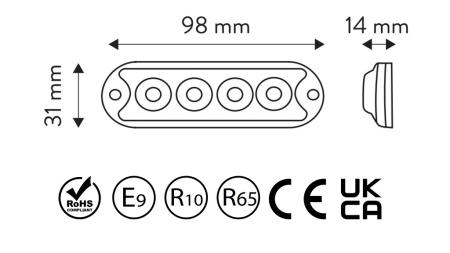LED STROBOSKOPSKA LUČ 12/24V