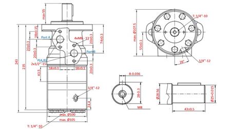 HYDROMOTOR B/MR 250 - S BRZDOU