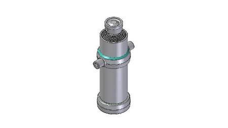 4051S -CYLINDER TELESCOPICZNY STANDARD/BALL 5 ETAPÓW SKOK 2120 ŚREDNICA 170