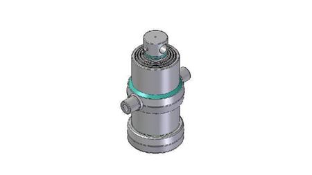 4070F -TELESCOPISK CYLINDER STANDARD/HUL 4 TRIN REJSE 1030 DIAMETER 170