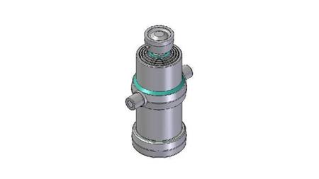 4071S -TELESCOPISK CYLINDER STANDARD/BOLL 4 STEG SLAG 970 DIAMETER 170