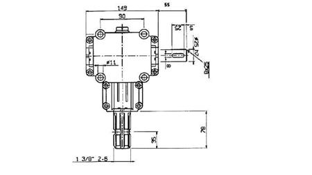 UHLOVÁ PREVODOVKA PTO 1:1,9 (14HP-10kW)