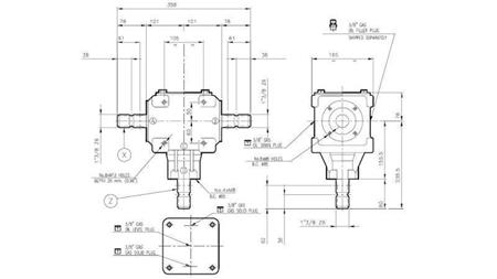 WINKELGETRIEBE T-27J 1:1 (55PS-40,4kW)