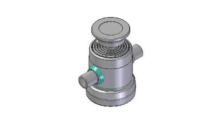 6000S - TELESCOPIC CYLINDER STANDARD/BALL 6 STAGES STROKE 600 DIAMETER 124