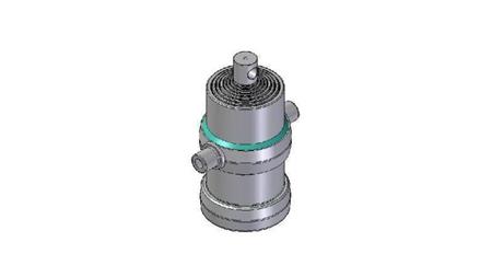 8005F -TELESKOPZYLINDER STANDARD/LOCH 8 STUFEN HUB 2060 FI 190