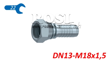 CONEXIÓN HIDRÁULICA BSP FEMENINA DN13-M18X1,5