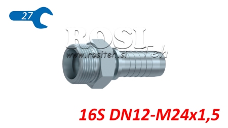 HYDRAULISCHE AANSLUITING CES 16 S MAN DN12-M24X1,5