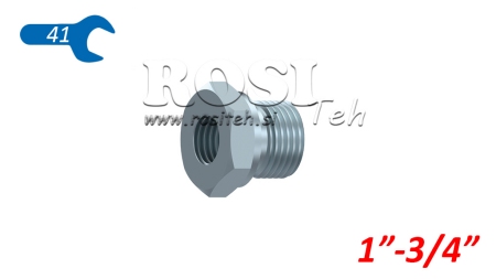 HYDRAULISCHE ADAPTER MAN-VROUW 1-3/4