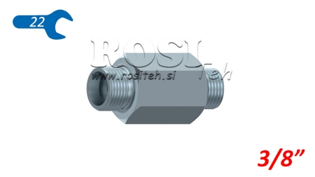 HYDRAULISK ADAPTER HAN-HAN 3/8
