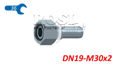 HYDRAULISCHE AANSLUITING DKOS 20 MET VROUWELIJKE DN19-M30X2