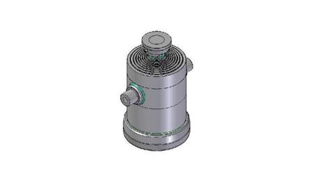 9052S -TELESCOPIC CYLINDER STANDARD/BALL 9 STAGES STROKE 2452 DIAMETER 300